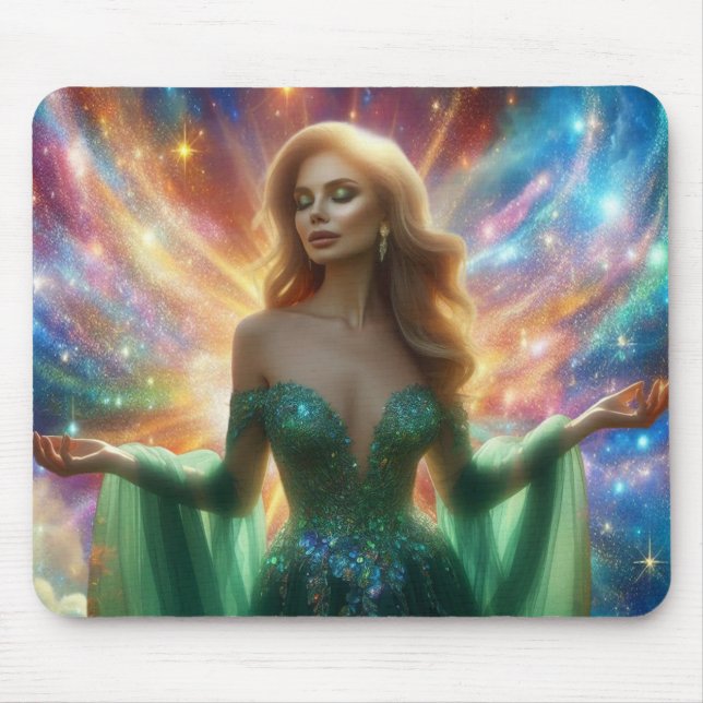 The Spirit of a Woman Laptop Desktop Computer Mouse Pad (Front)