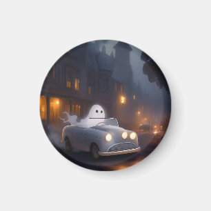 The Spirit of All Hallows' Eve A Ghost's Joyride Magnet