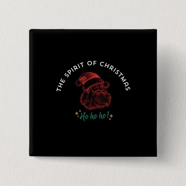 THE SPIRIT OF CHRISTMAS 15 CM SQUARE BADGE (Front)