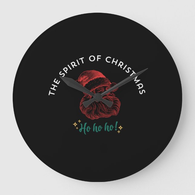 THE SPIRIT OF CHRISTMAS LARGE CLOCK (Front)