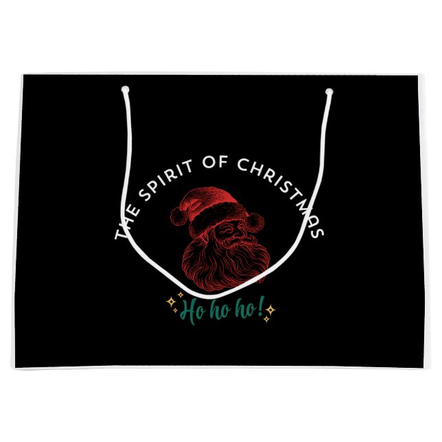 THE SPIRIT OF CHRISTMAS LARGE GIFT BAG (Front)