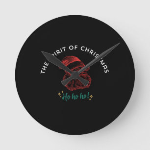 THE SPIRIT OF CHRISTMAS ROUND CLOCK
