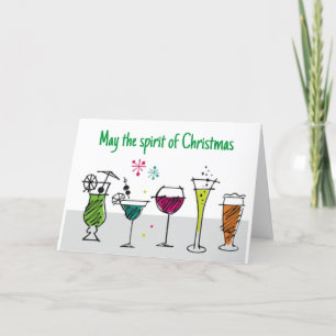 THE "SPIRIT OF CHRISTMAS & SPIRITS TOO" HOLIDAY CARD