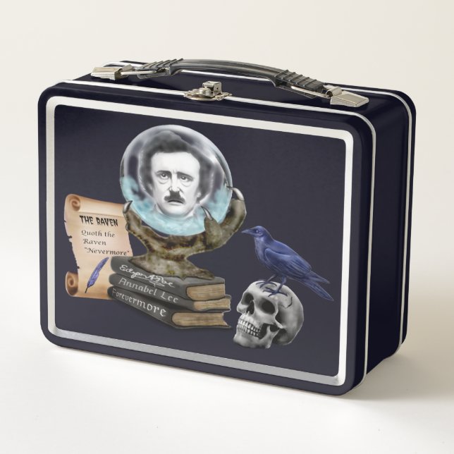 THE SPIRIT OF EDGAR ALLAN POE METAL LUNCH BOX (Front)