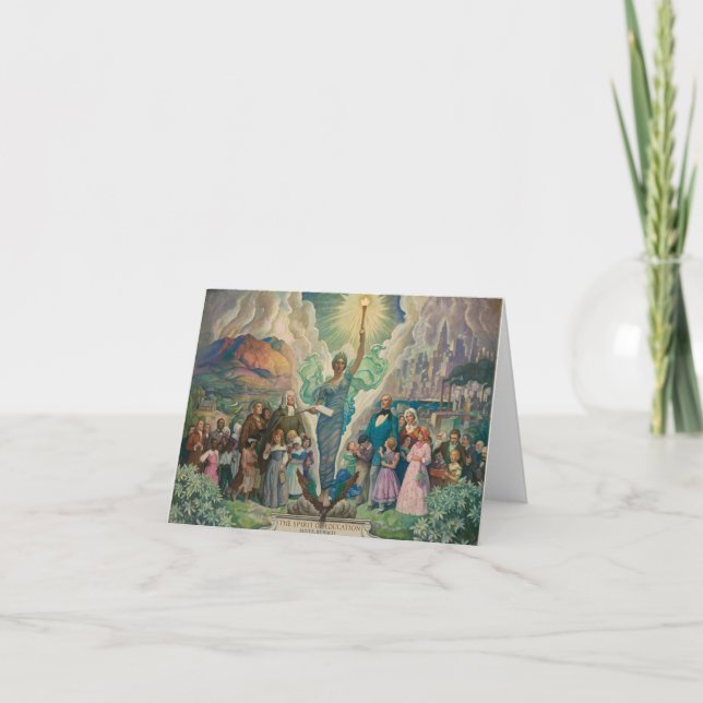 The Spirit of Education by Newell Convers Wyeth Thank You Card (Front)