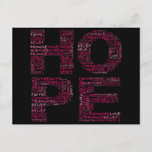 The Spirit of Hope (Pink Text) Postcard