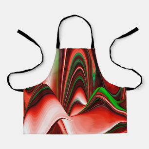 The spirit of Love and Hope Abstract 3D Rainbowart Apron