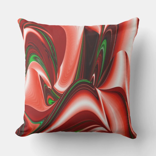 The spirit of Love and Hope Abstract 3D Rainbowart Cushion (Front)