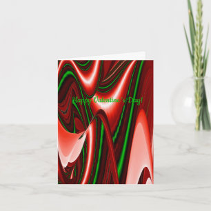 The spirit of Love and Hope Abstract 3D Rainbowart Holiday Card