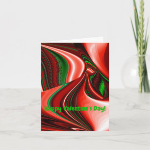 The spirit of Love and Hope Abstract 3D Rainbowart Holiday Card