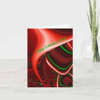 The spirit of Love and Hope Abstract 3D Rainbowart Holiday Card