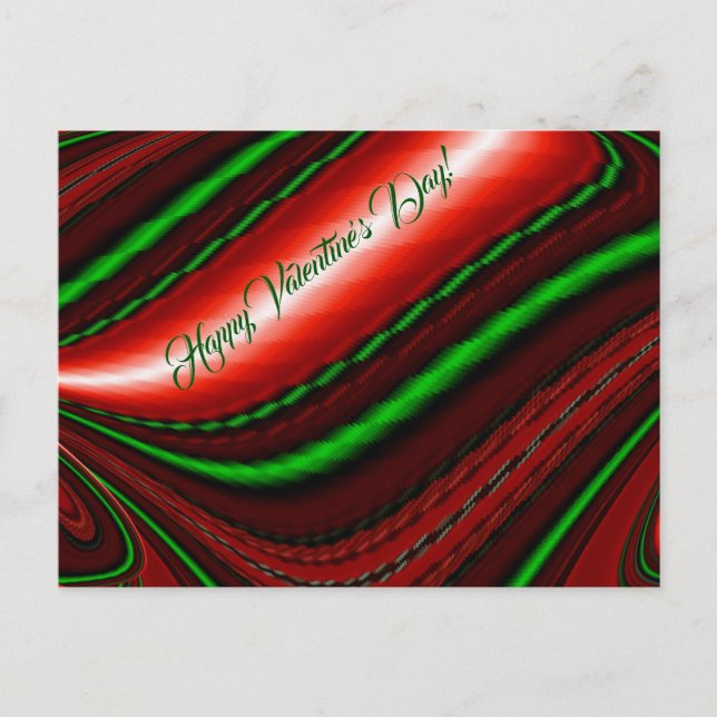 The spirit of Love and Hope Abstract 3D Rainbowart Holiday Postcard (Front)