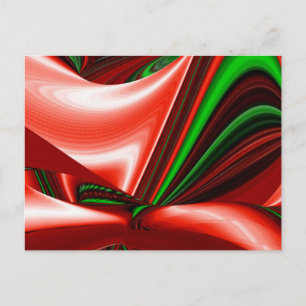 The spirit of Love and Hope Abstract 3D Rainbowart Holiday Postcard
