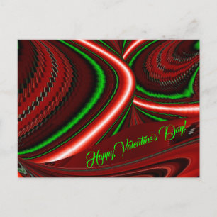 The spirit of Love and Hope Abstract 3D Rainbowart Holiday Postcard