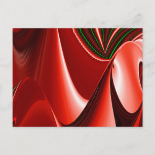 The spirit of Love and Hope Abstract 3D Rainbowart Holiday Postcard