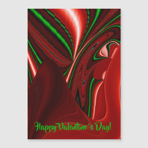 The spirit of Love and Hope Abstract 3D Rainbowart Magnetic Invitation