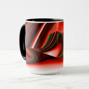 The spirit of Love and Hope Abstract 3D Rainbowart Mug