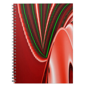 The spirit of Love and Hope Abstract 3D Rainbowart Notebook