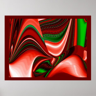 The spirit of Love and Hope Abstract 3D Rainbowart Poster