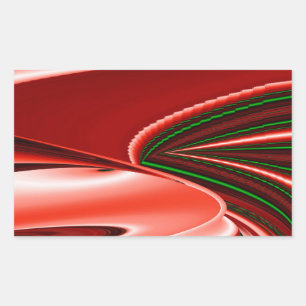 The spirit of Love and Hope Abstract 3D Rainbowart Rectangular Sticker