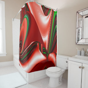 The spirit of Love and Hope Abstract 3D Rainbowart Shower Curtain
