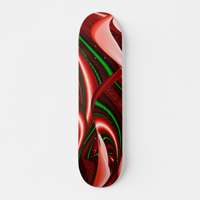The spirit of Love and Hope Abstract 3D Rainbowart Skateboard (Front)