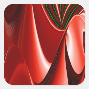 The spirit of Love and Hope Abstract 3D Rainbowart Square Sticker