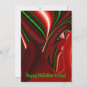 The spirit of Love and Hope Abstract 3D Rainbowart Thank You Card