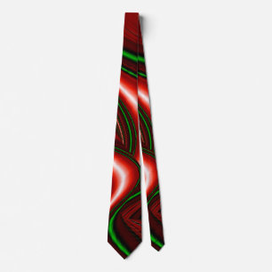 The spirit of Love and Hope Abstract 3D Rainbowart Tie