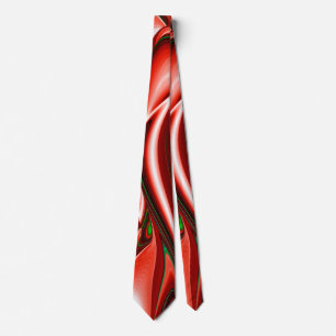 The spirit of Love and Hope Abstract 3D Rainbowart Tie