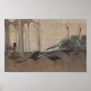The Spirit of the Plains Sydney Long Mythology Poster