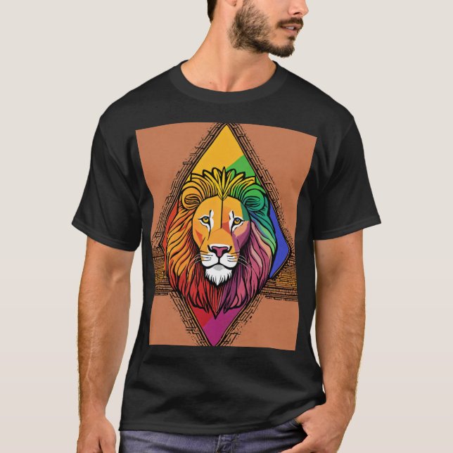 "The Spirit of the Wild: Lion T-Shirt" T-Shirt (Front)