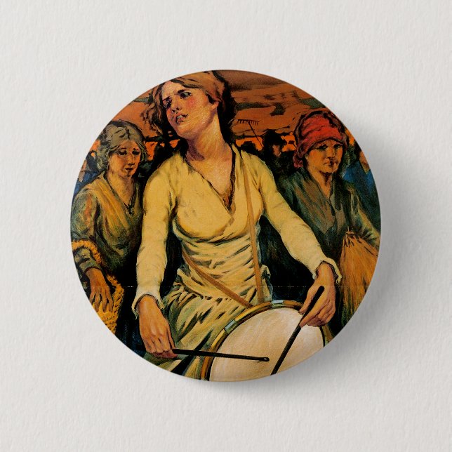 The Spirit of Woman Power 6 Cm Round Badge (Front)