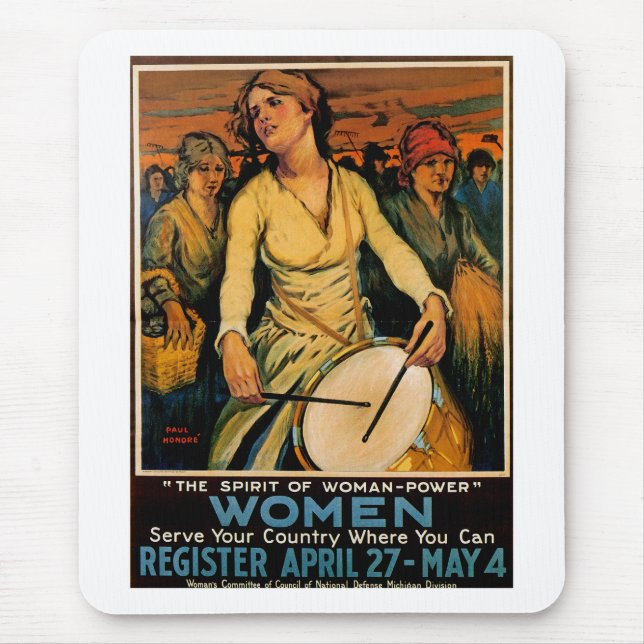 The Spirit of Woman Power Mouse Pad (Front)