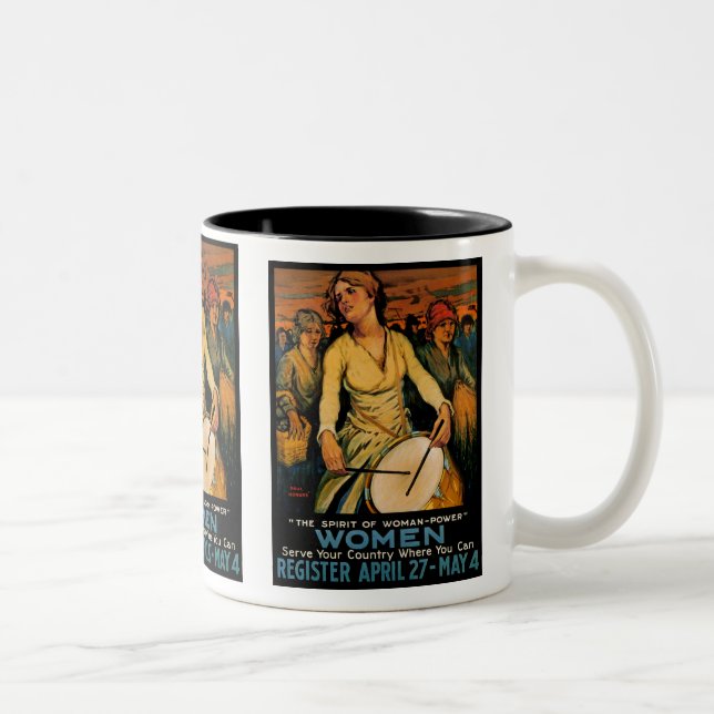 The Spirit of Woman Power Two-Tone Coffee Mug (Right)