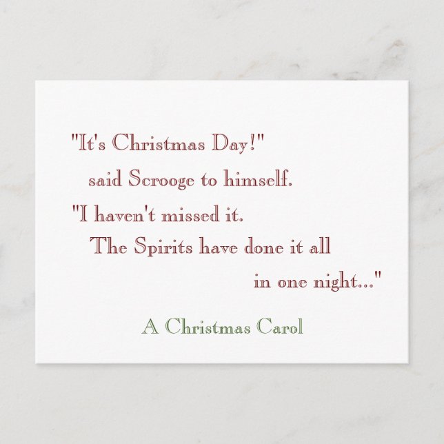 The Spirits did it all in one night! Postcard (Front)