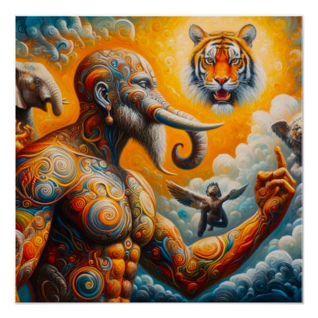 The spiritual art poster (Front)