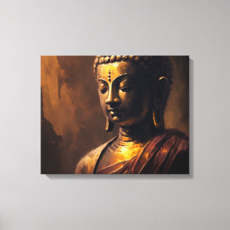 The Spiritual Aura of Buddha: An Emotional Classic Canvas Print