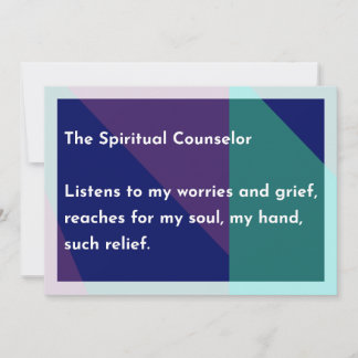 The Spiritual Counsellor Thank You Card