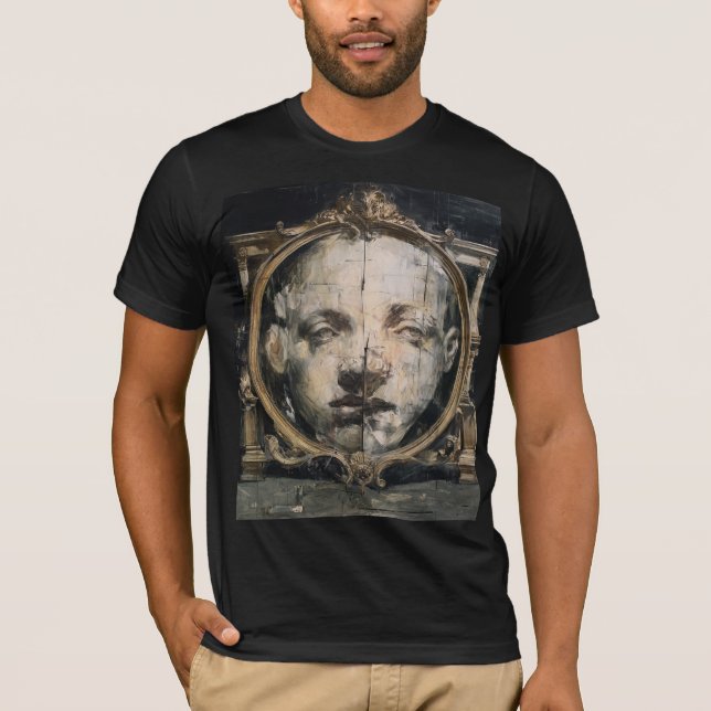 The Spiritual Divide — Gothic Surreal Fine Art T-Shirt (Front)