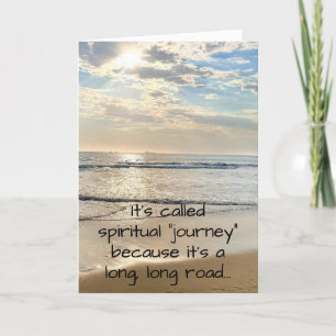 The Spiritual Journey Is a Long Road Holiday Card