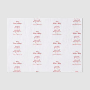 The Spiritual Works of Mercy Tissue Paper