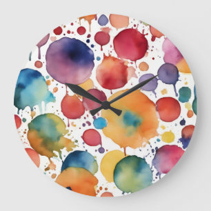 The Splatter Large Clock