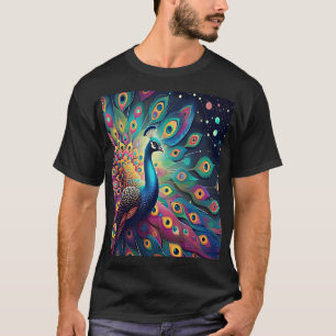 The Splendor of the Cosmic Peacock T-Shirt