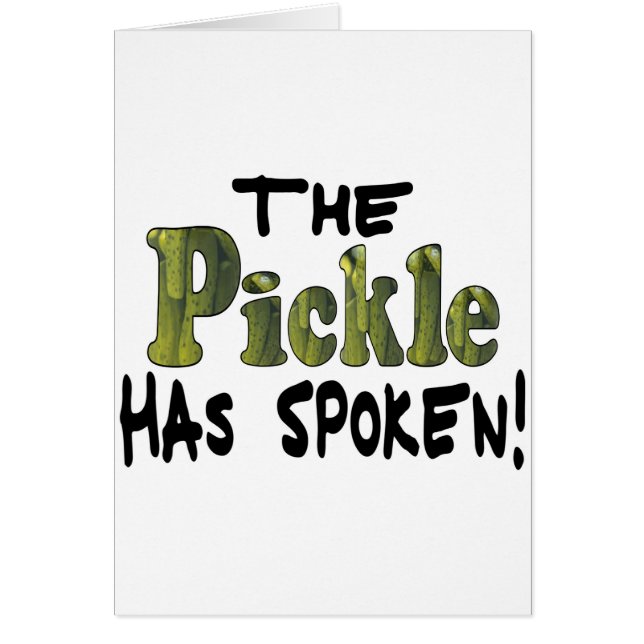 The Spoken Pickle (Front)