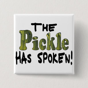 The Spoken Pickle 15 Cm Square Badge