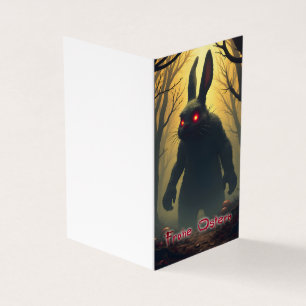 The Spooky Easter Bunny in the Shadowy Forest