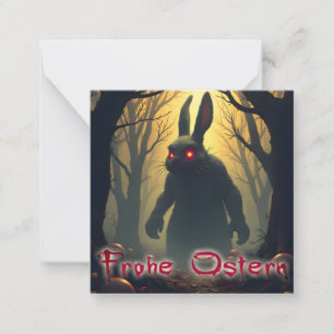 The Spooky Easter Bunny in the Shadowy Forest Card