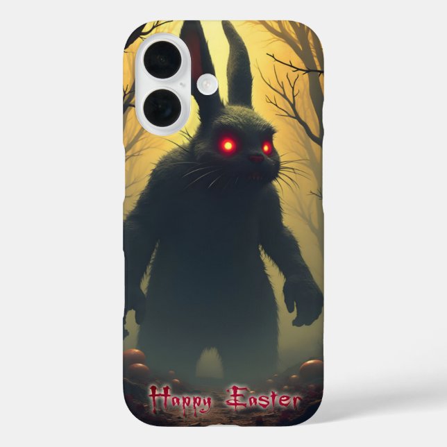 The Spooky Easter Bunny in the Shadowy Forest Case-Mate iPhone Case (Back)