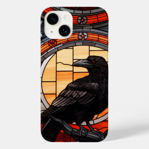 The Spooky Raven Stained Glass Case-Mate iPhone 14 Case